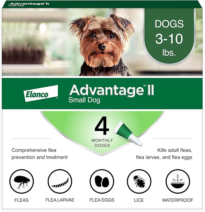 Advantage II Small Dog, 4 pack
