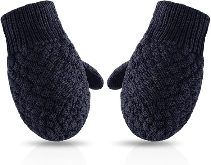 Baby Knit Mittens Toddler Boys Girls Gloves Winter Infant Newborn No Scratch Mitten 0-3 Years