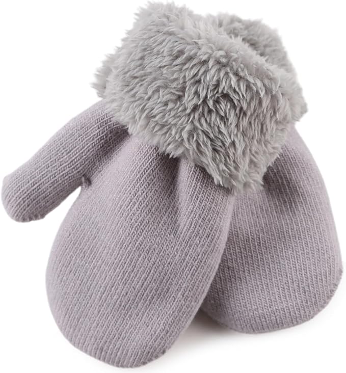 PESAAT Baby Girl Mittens Fleece Toddler Boy Mittens Warm Kids Winter Gloves Unisex Cold Weather Baby Gloves