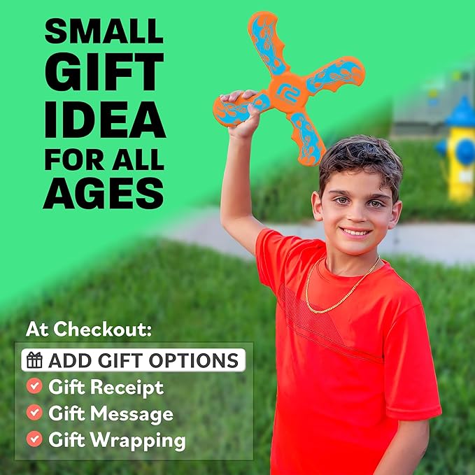 Refresh Sports Soft Boomerang - Best Gifts for Boys & Girls - Fun Kid Stocking Stuffers & Holiday Presents - Outdoor Toys & Birthday Party Favors - Goodie Bag Easter Basket Stuffers for Kids