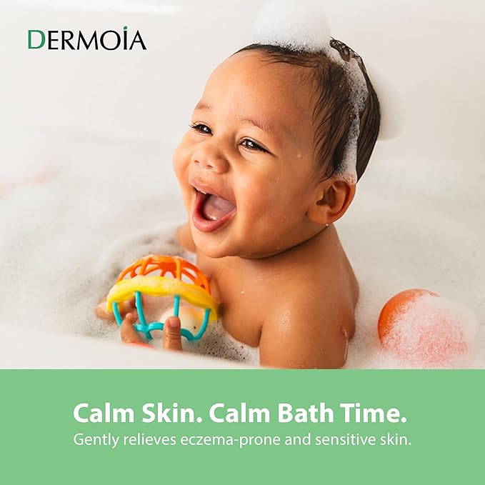 Kids Bubble Bath for Sensitive Skin & Eczema Relief - Baby Bubble Bath with Manuka Honey, Aloe Vera, Colloidal Oatmeal and Calendula - Kids Soap with Botanical Extracts for Sensitive Skin