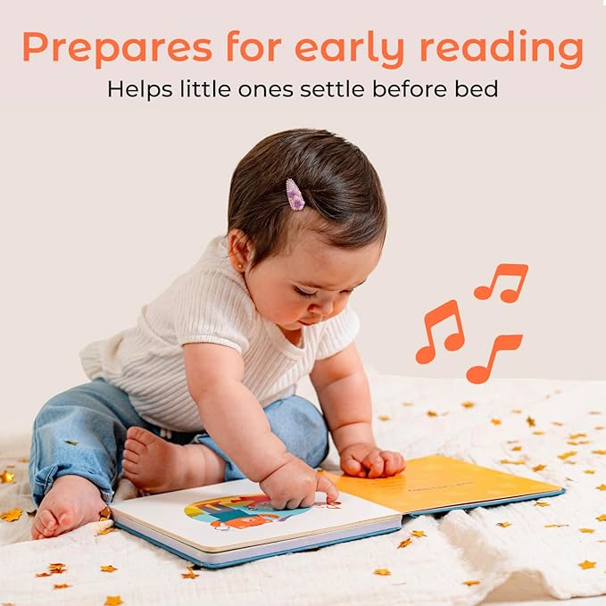 Cali's Books Twinkle Twinkle Little Star – USB-C Rechargeable Musical Book for 1-Year-Old | Sound Book for Toddlers 1-3 with Bedtime Lullabies – Nursery Rhymes Musical Book