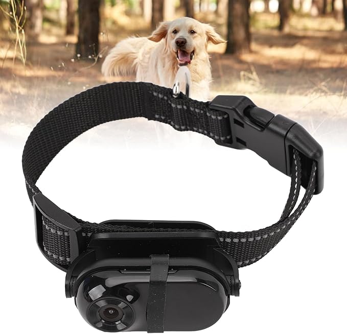 Hd 1080p Cat Camera Collar, Adjustable Wireless Pet Tracker with Memory Card, Mini Action Camera for Dogs & Cats, Video Recording & Monitoring Black 64GB