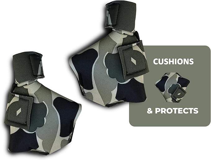 Duck Shoes for Injured Feet – Protective Neoprene Footwear for Ducks, Protective Shoes for Birds with Injured feet, Bumblefoot Relief - XL, 5.75” Max. Inside Width - Gray Camouflage