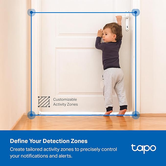 Tapo 3K 5MP Indoor Security Camera for Baby Monitor, Pet Camera w/Smart Motion Tracking, 360° Pan/Tilt, IR Night Vision for Home Security, Works w/Alexa & Google, RoomCam 3K 360°
