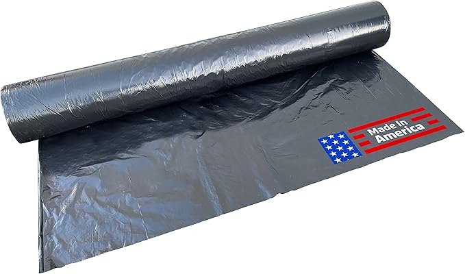 Sandbaggy Black Pallet Covers | Made in USA | Tarp Fits Large Pallets Up to 55" x 55" x 75" | Built w/ 1 Year UV Protection | Heavy Duty 3 Mil Thick Plastic (Pack of 250, 3 Mil Thick)