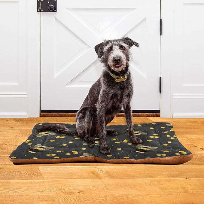 Pet Bed Yellow Bee Gold Dog Bed Mat Absorbing Non Slip Pad Pet Sleeping Mat for Small, Medium, and Large Dogs Puppy Cat 36 in x 24 in