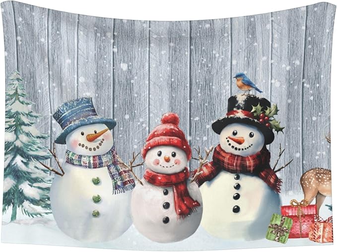 Winter Snowman Throw Blanket - Wodden Blanket for Dog Cat Snowy Pet Blankets 30x20 for Couch Sofa Bed