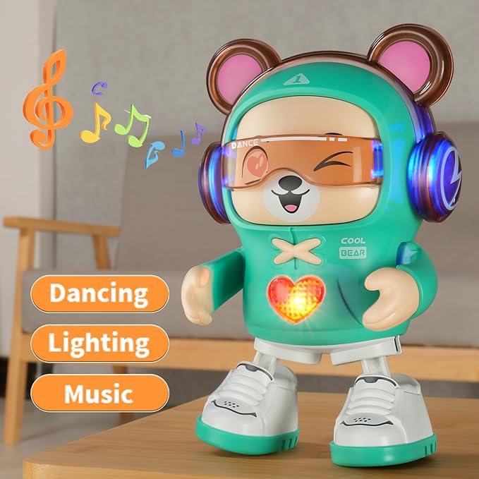 SXJ Interactive Baby Toys,with Light&Musical, Dancing,Love Gesture,Fun Moving Crawling Toy for Babies Age 6-12 Months,Toddlers Toy and Kids 1-2-3-4-5 Years Old