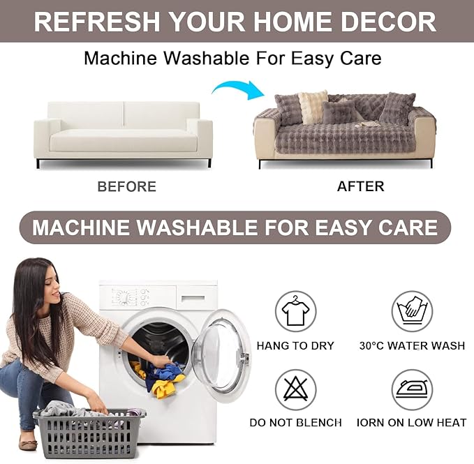 Couch Covers For Dogs,Funny Fuzzy Pet Couch Cover,Plush Solid Colour Non-Slip Couch Cover,Big Dog Bed Blanket, Washable Soft Plush Throw Protector For Bed Couch Car Sofa (27.56x70.87in, Dark Grey)