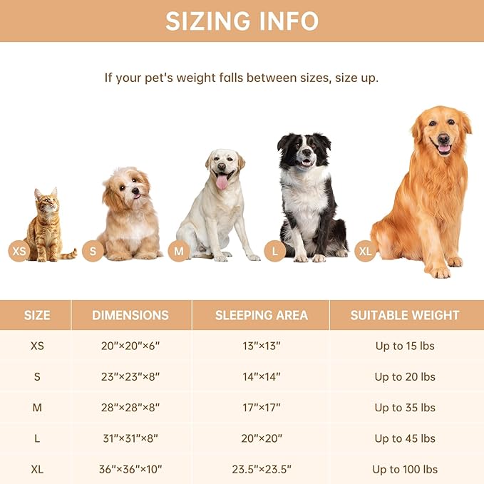 Donut Dog and Cat Bed, Luxurious Comfortable Faux Rabbit Fur Pet Beds, Round Anti-Anxiety Calming Puppy Kitten Bed with Anti-Slip Bottom for Small Medium Large Dogs & Cats(36", Brown)