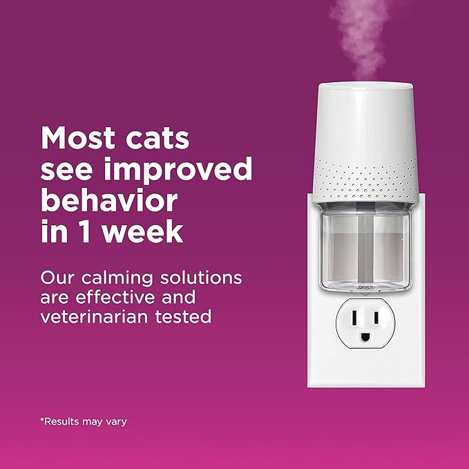 Comfort Zone 3 Pack Cat Calming Diffuser Refills; 30-Day Refills; Pheromones Help Cat Anxiety