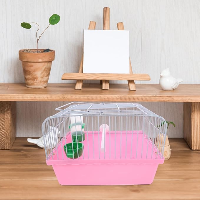 Kisangel Portable Bird Cage for Pets Spacious Travel Carrier Perch Food Box and Water Bottle for Lovebirds and Parrots for Outdoor Adventures