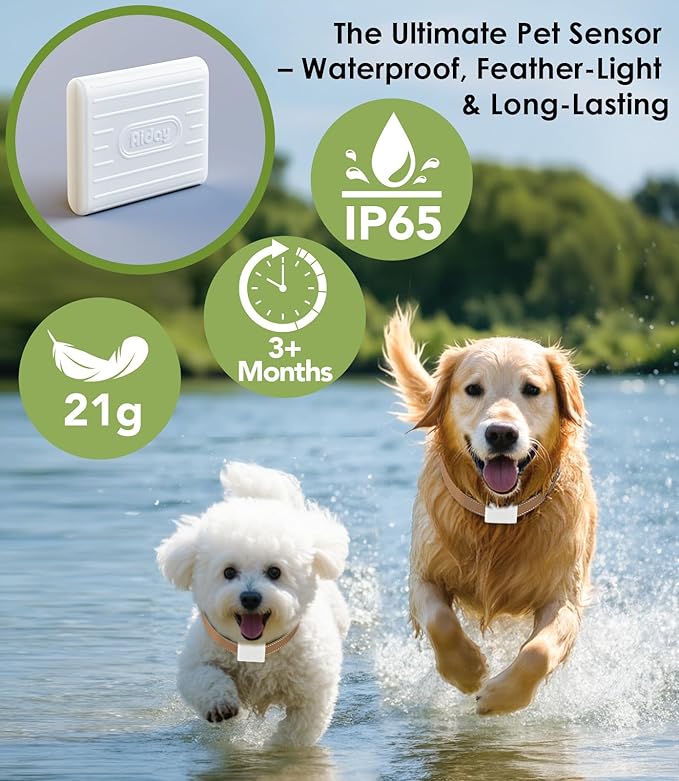 Automatic Dog Door with Collar Sensors, Meduim Smart Pet Door for Wall, Custom Scheduling & Anti-Pinch, Fits Meduim Dogs up to 40 lbs (M)