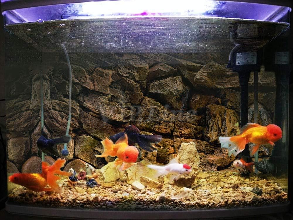 Rock Wall Aquarium Background Poster PVC Fish Tank Decor Landscape 24 36 48 72 (72" x 30"/ 183 x 76cm)