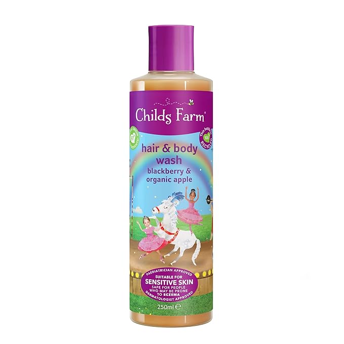 Childs Farm Blackberry & Organic Apple Hair & Body Wash 250ml (PACK OF 4)