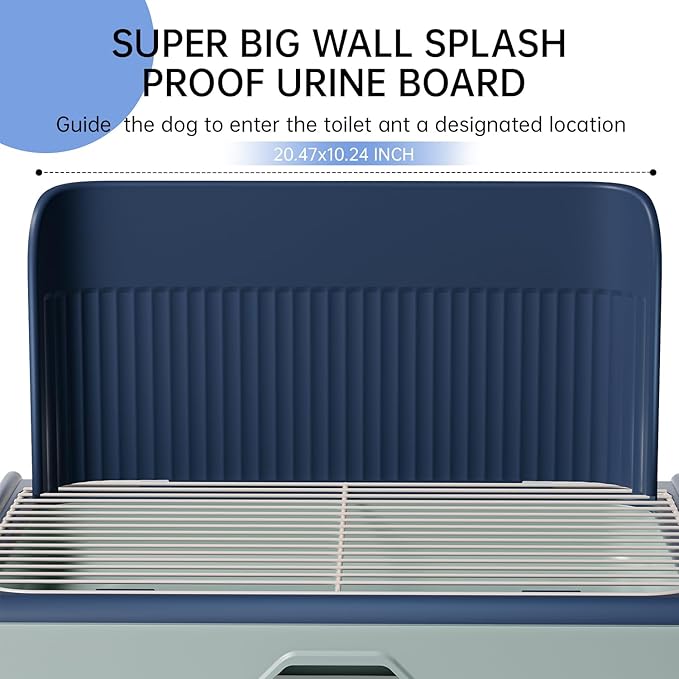 Upgrade Dog Potty Tray with High Wall,23.62"X18.5"Pee Pad Holder,Litter Box for Pet,Mesh Training Holder for Puppy and Small Size Dog,Housebreaking Supplies, Pet Products (Green)