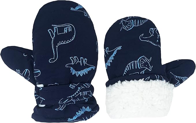 Toddler Gloves Kids Mittens Winter Warm Lined Fleece Gloves Waterproof Snow Baby Mitten for Boys Girls