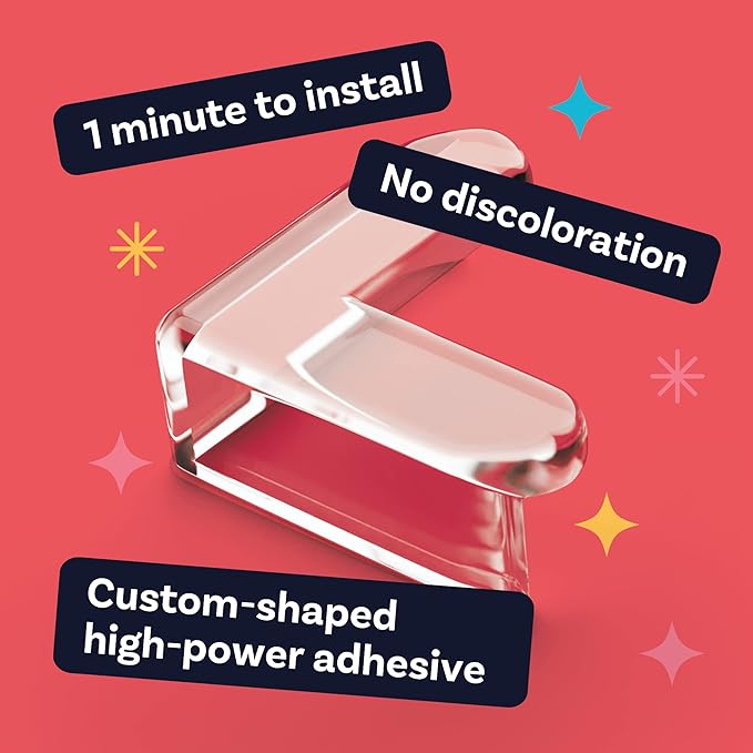 CalMyotis Corner Protector Guards - Furniture Edge Safety Bumpers - Baby Proof Bumper & Cushion to Cover Sharp Furniture & Table Edges - Clear & Transparent - (12 Pack)