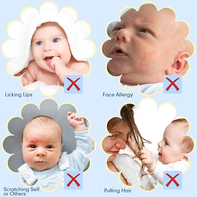 6 Pairs Newborn Baby Mittens No Scratch Gloves Infant Toddler Anti Scratch Essentials Unisex Cotton for 3-9 Months Girls Boys (Gray Series, Cool)
