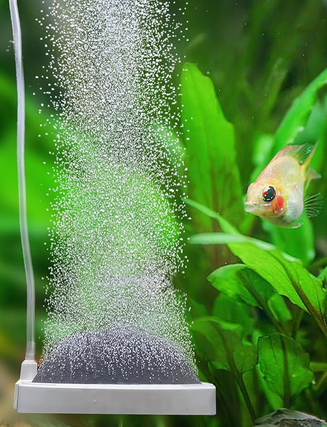 UPETTOOLS Aquarium Air Stone Fish Tank Bubbler Small Nano Air Bubble Stone Super-High Dissolved Oxygen Diffuser Makes Super Tiny Bubbles 4 Inch