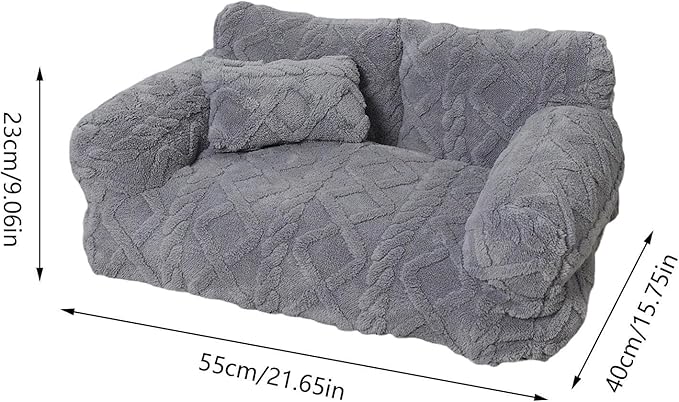 Dog Couch Bed - Softs Removable Pet Lounger, Comfortable Animal Mattress, Washable Cushion Seat, Cozys Pet Furniture With Softs Removable | Dog Couch Bed For Indoor Sleeping Relaxing Household Compani