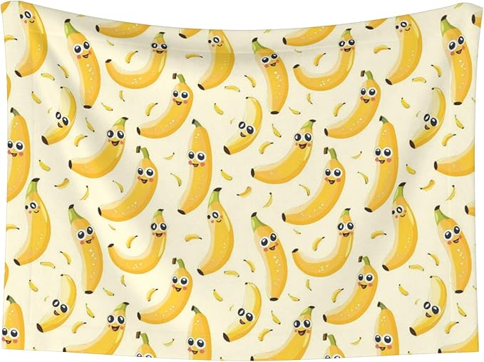 Waterproof Dog Blanket Soft Pet Blanket for Puppy Cat, Fleece Cat Throw Blankets for Furniture Bed Couch Sofa Reversible - Banana Fruit 3