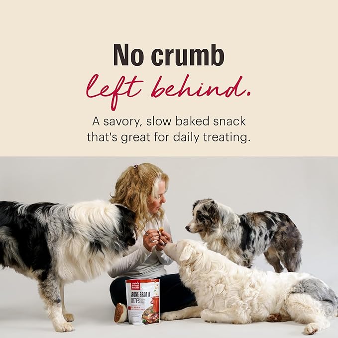 The Honest Kitchen Human Grade Bone Broth Bites: Roasted with Beef Bone Broth & Sweet Potatoes,8 oz Bag,(Pack of 2)