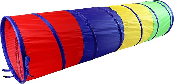 NARMAY® Play Tunnel Easy Key Pop Up Tunnel for Kids Indoor/Outdoor Crawl - 19 Dia. x 72 inch