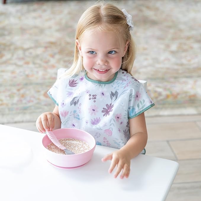 Bumkins Bibs - Toddler Bibs, Waterproof, Large for 1-3 Years, Short Sleeve