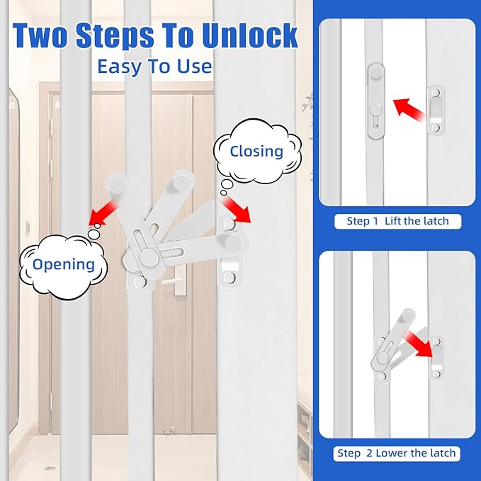 59 Inch Extra Tall Pet Gate for Cats,29.92“- 48” Adjustable Wide Dog Gates,No Drilling Pressure Mounted Walk Through Tall Cat Gate for Doorways,Hallway,Stairs