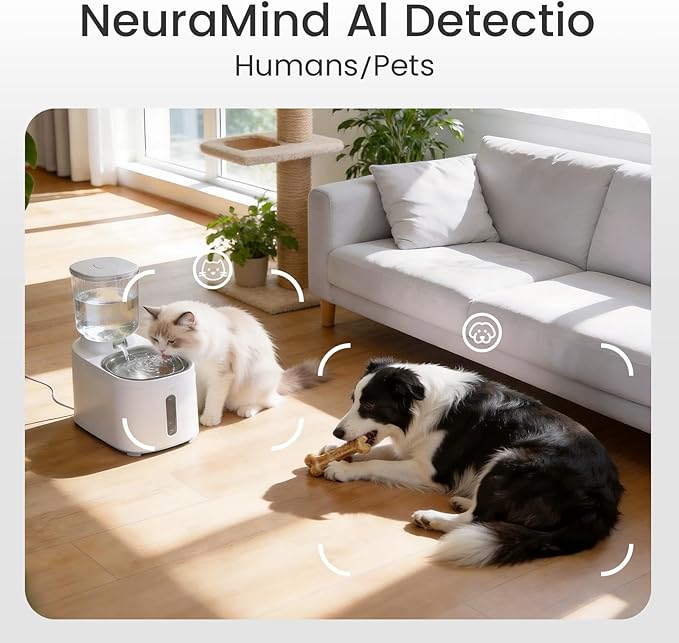 youkey 2.5K HD Indoor Pet Camera, Two-Way Audio Chat to Your Pets, 360° AI Pet Tracking, Privacy Mode, No Monthly Fees, Pet/Human Detection, Night Vision, WiFi 6（2.4GHz & 5GHz）