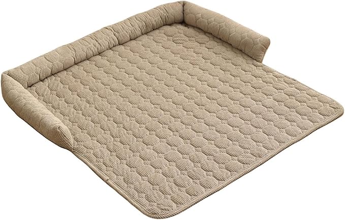 Luxurious Calming Dogs/Cats Bed Mats, Dog Couch Covers Protector, Dog Bed Fluffy Plush Mat for Furniture Protector with Removable Washable Cover for Large Medium Small Dogs and Cats (Coffee)