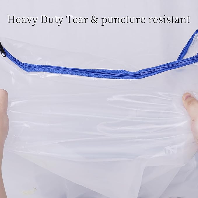 Crib Mattress Storage Bag with Zipper -5 Mil Plastic Waterproof Crib Mattress Bag for Moving and Storage