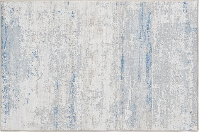 Washable Rugs 2x3 Area Rugs for Living Room- Modern Abstract Entryway Rugs for