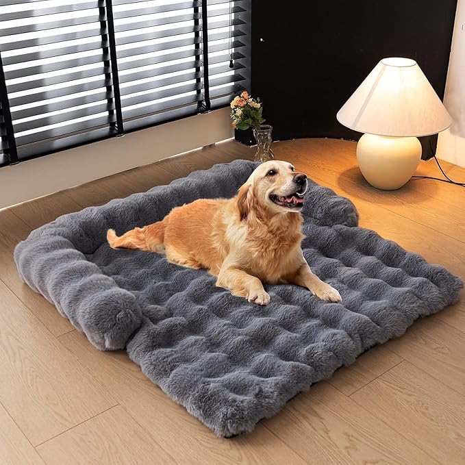Pet Couch Covers for Sofa, Cat Dog Couch Cover Protector, Dog Bed Mat for Sofa Couch Furniture Protector Cream Square Plaid Cozy Dog Couch Cover