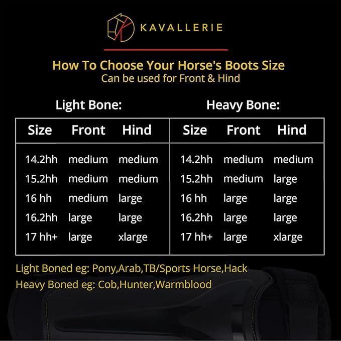 Kavallerie Classic Tendon Boots, Impact-Absorbing Material, Breathable & Evenly Distribute Pressure, Protect Tendon and Ligaments, Anti-Slip, Anti- Sore and Moisture Repellant Show Jumping Boots