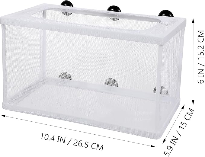 2pcs Fish Hatchery Box Aquarium Separation Net Nylon Incubator Mesh - Large Size