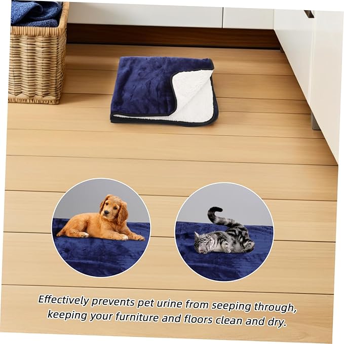 Toyvian Pet Blanket Thick Dog Bed and Washable Pet Throw for Couch Sofa for Dogs Water Resistant Design