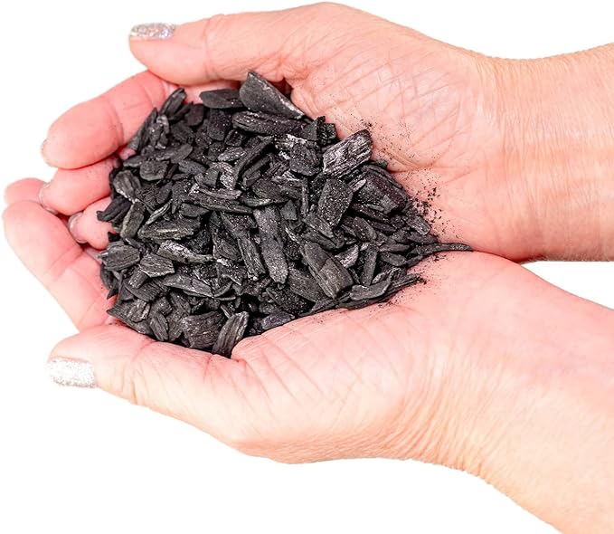 GARDENERA Horticultural Charcoal for Indoor Plants [2-Quart Bag] Black Diamond Soil Amendment for Orchids, Terrariums, and Gardening