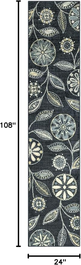 Maples Rugs Reggie Floral Runner Rug