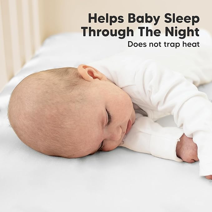 KeaBabies 2-Pack Organic Crib Sheets for Boys, Girls - 52x28 Fitted Crib Mattress Sheet Neutral, Breathable Jersey Cotton Cover for Baby Bed, Toddler Mattress, Soft & Cute Prints (Cloud)