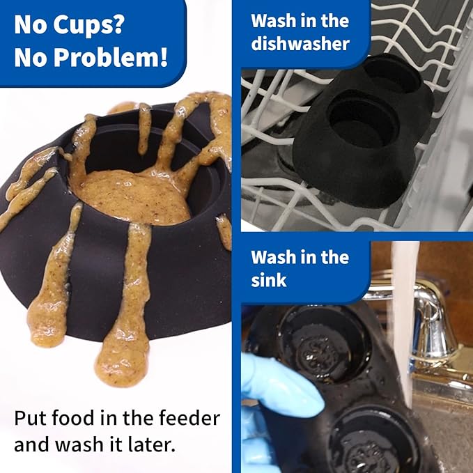 Pangea Ultimate Eco Dish, Crested Gecko Food and Water Bowl for Terrestrial Lizards, Durable Silicone Feeding Accessory for Reptile Terrariums 3.125in x 5.5in (Pink Marble)