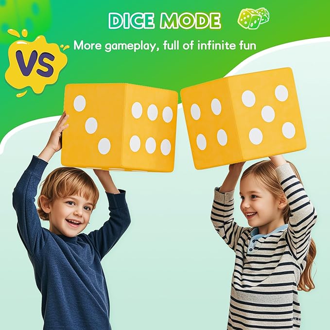 UMOMO Multi Form Combination Transformation 6 PCS Foam Climbing Blocks Gift for Children, Dice & Rock-Paper-Scissors Mode, Colorful Modular Climb Activity Play Set Toy for Toddlers Preschool Playroom