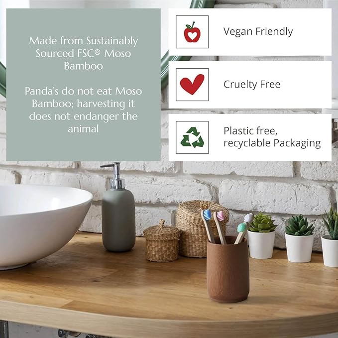 Wild & Stone Organic Baby Bamboo Toothbrushes | 4 Pack | Soft Bristles | 100% Compostable Handle | BPA Free | Vegan Baby Toothbrushes (White)