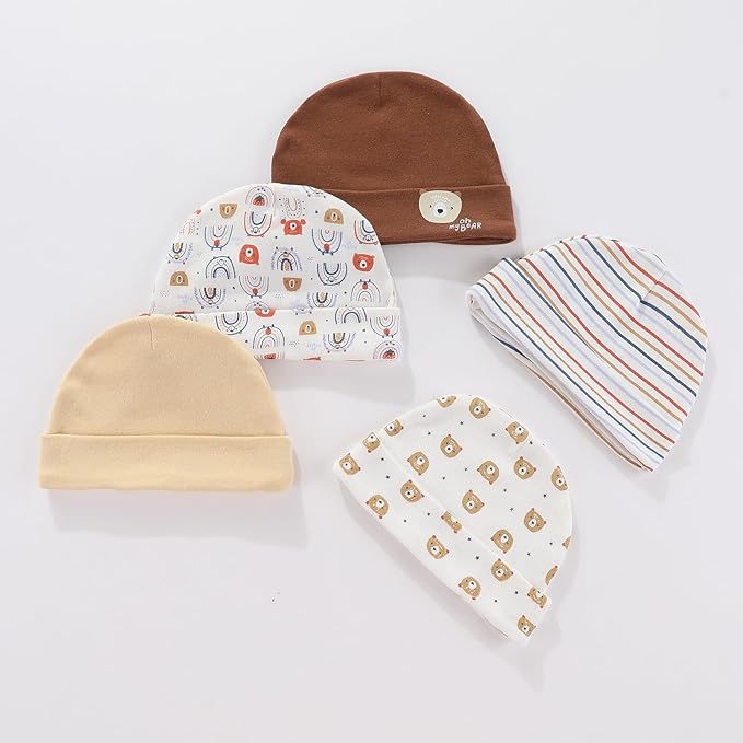 Baby Hats Mittens and Socks Set Cotton Newborn Hat Beanie Soft Infant Girls Boys Caps Gloves 0-6 month