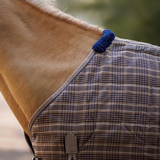 Country Pride Highland 1200D Lightweight Stable Blanket (82, Tan Plaid)