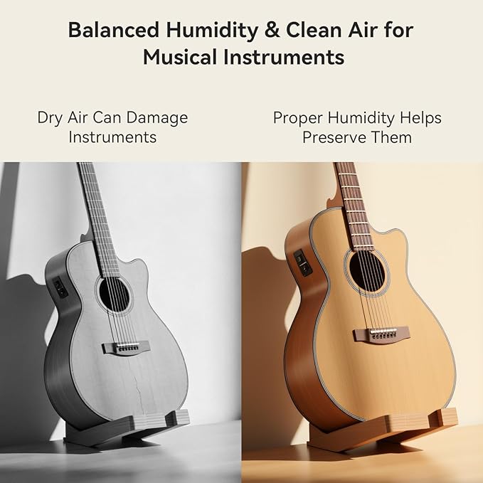 Enhanced Humidifier and Air Purifier in One, 0.8 Gal Top-Fill Tank, 23dB Ultra-Quiet Mist-Free Design (2-in-1 Air Purifier & Humidifier)