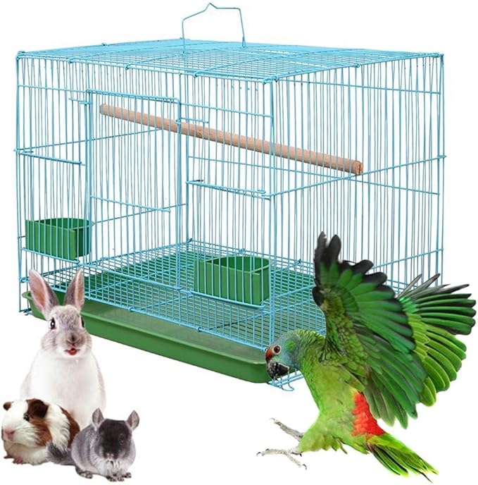 Small Bird Cage,for Small Birds and Canaries,Portable Bird Carrier,Equipped Feeders,Portable Birds Carrier,for Parakeets