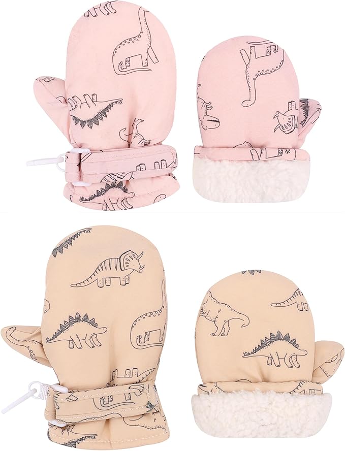 Toddler Gloves Kids Mittens Winter Warm Lined Fleece Gloves Waterproof Snow Baby Mitten for Boys Girls